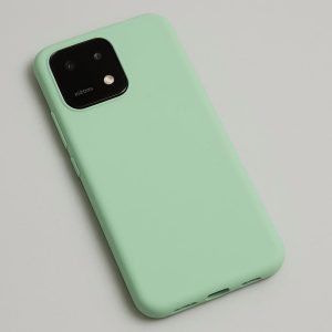 Solid Mint Green Soft Touch Phone Case for Xiaomi 14