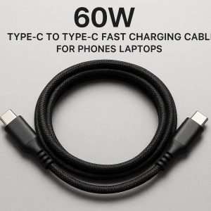 16 60W Type C to Type C Fast Charging Cable for Phones Laptops