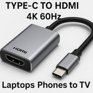 23 Type C to HDMI Adapter 4K 60Hz for Laptops Phones to TV