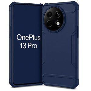 Solid Navy Blue Rugged Phone Case for OnePlus 13 Pro